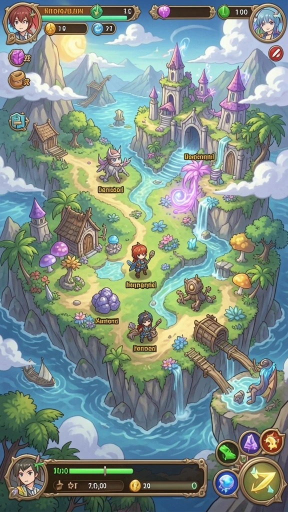Screenshot menunjukkan pilihan level yang bervariasi dan menarik.