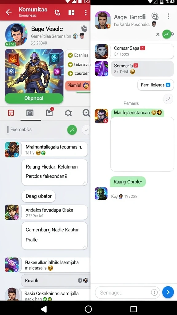 Antarmuka pengguna yang intuitif dan menarik.
