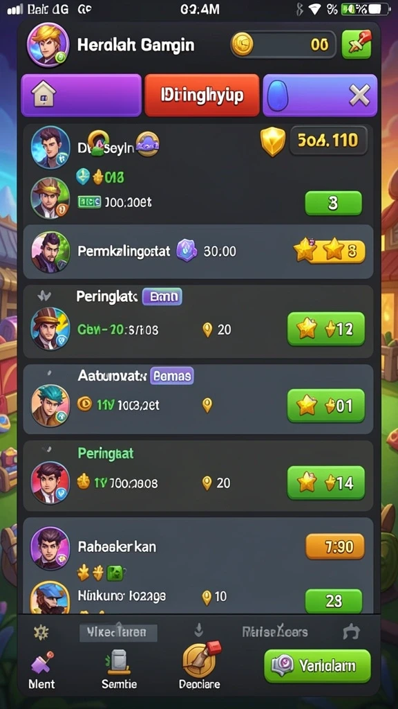Beragam tema permainan yang memikat dan menghibur.