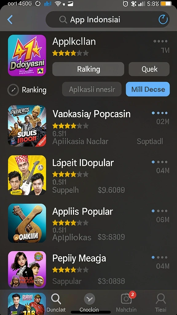 Beragam pilihan permainan yang menghibur.