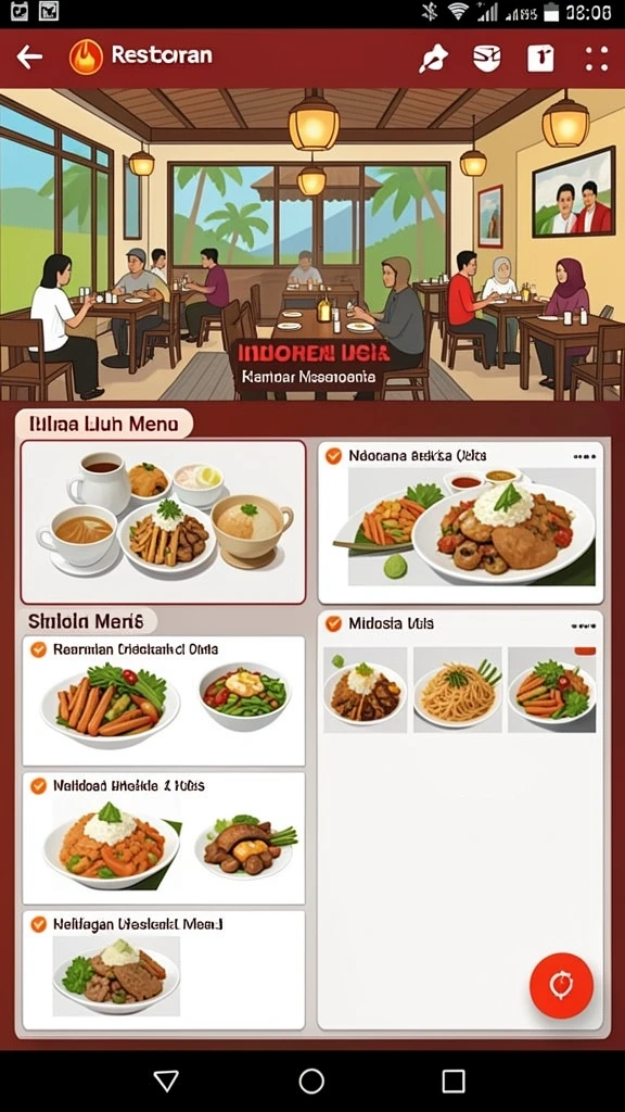 Tampilan antarmuka yang intuitif dan menarik.