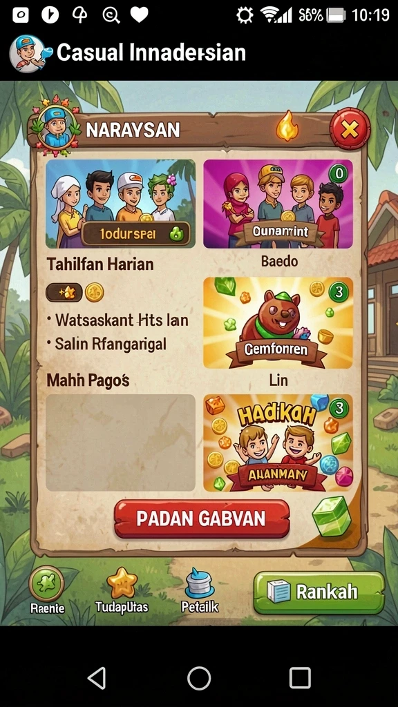 Pilihan permainan yang beragam dan menantang.