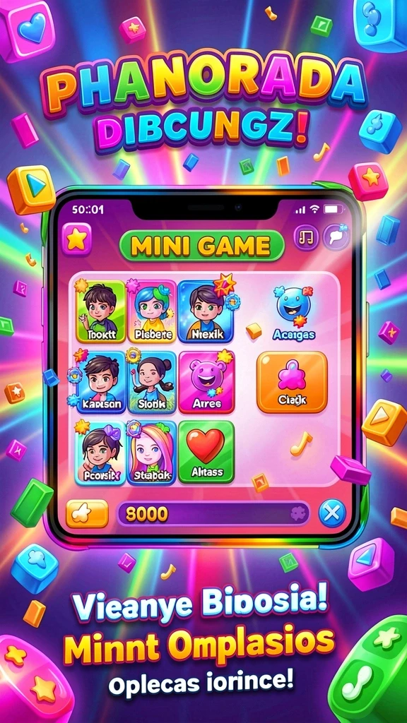 Tampilan menu utama yang menarik dan intuitif.