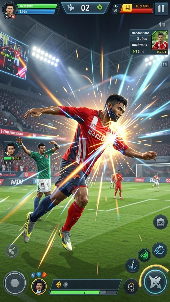 Leaderboards yang menunjukkan posisi pemain secara real-time.