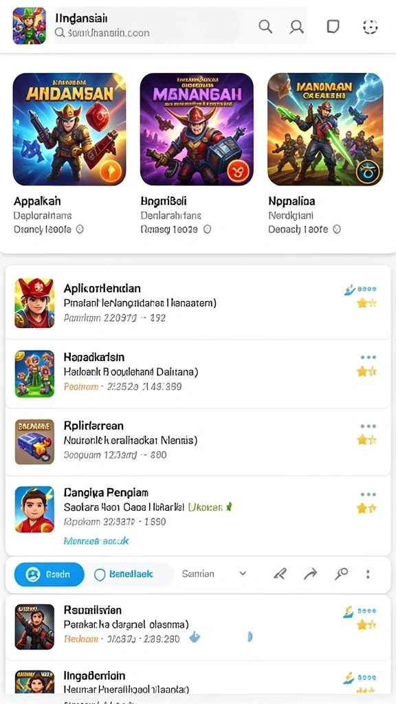 Beragam jenis permainan yang tersedia untuk semua pemain.