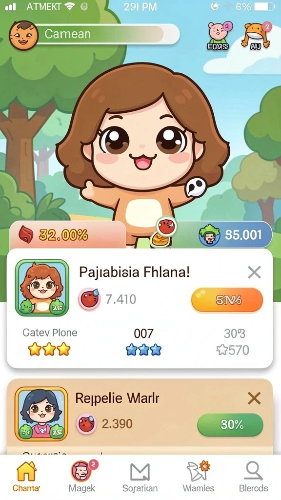 Beragam karakter menarik untuk dipilih.