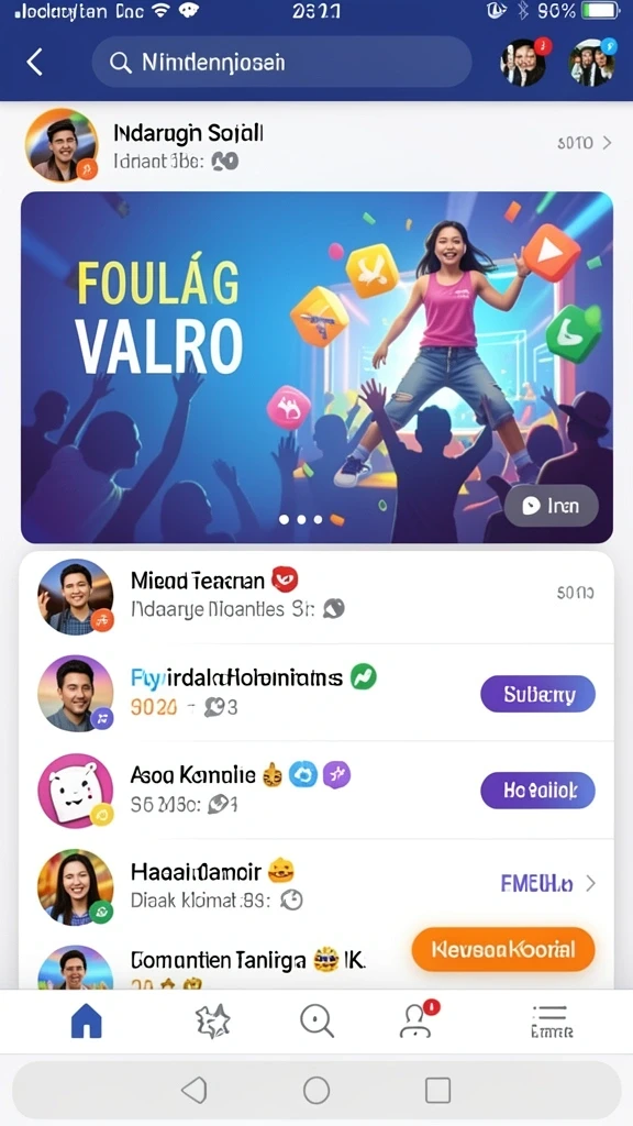 Fitur sosial untuk interaksi antarpemain.