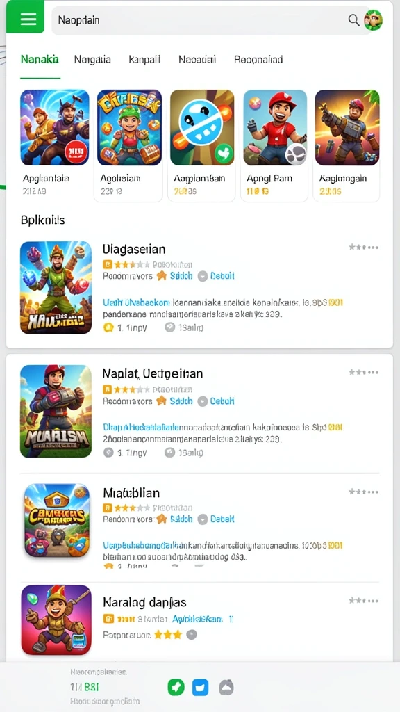Beragam karakter dapat dipilih dan dipersonalisasi.