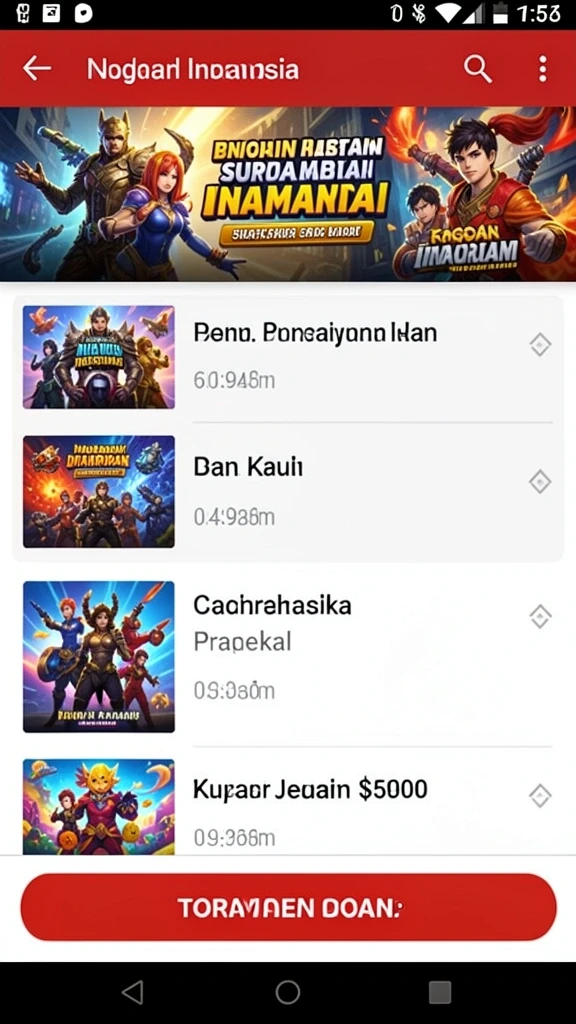 Beragam karakter yang bisa dipilih dalam game.