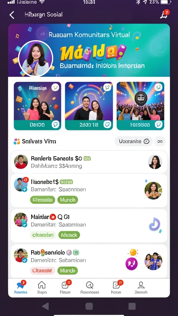 Screenshot fitur mode permainan baru yang menarik.