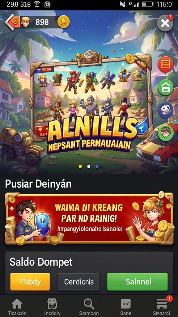 Pengaturan permainan yang mudah digunakan.