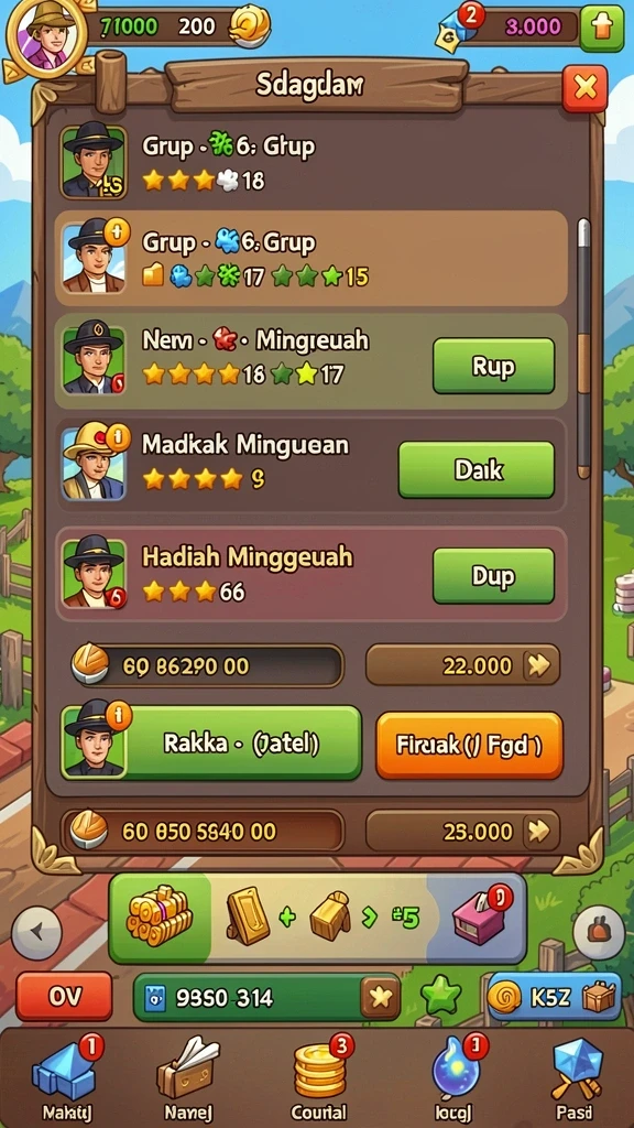 Gameplay L777 yang penuh tantangan dan seru.
