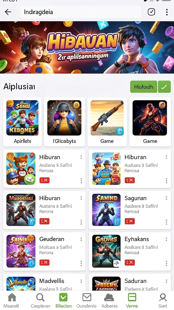 Beragam pilihan permainan yang memikat dan seru.