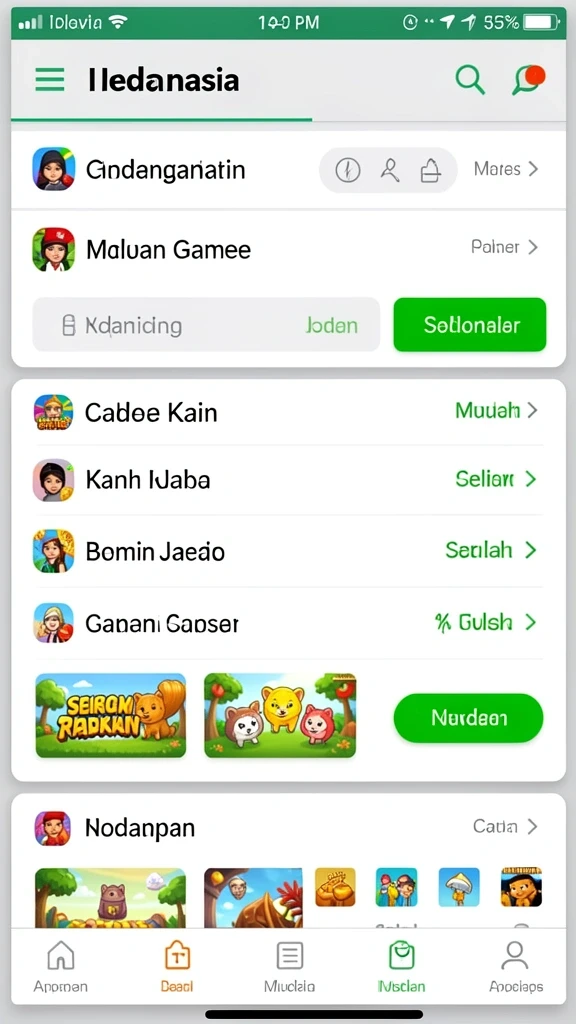 Gameplay seru dengan berbagai tantangan.