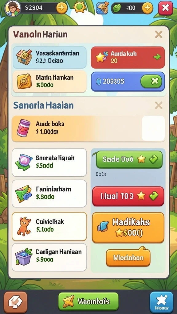 Screenshot menampilkan interface game yang menarik.