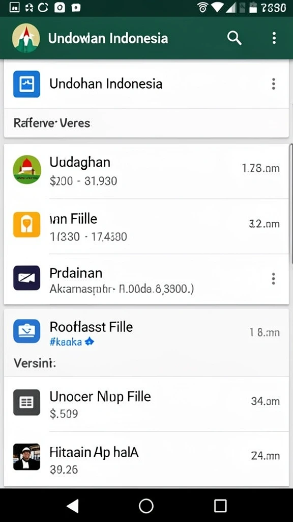 Tampilan antarmuka yang user-friendly.