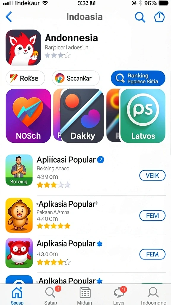 Screenshot menunjukkan berbagai item dan power-up yang bisa digunakan.