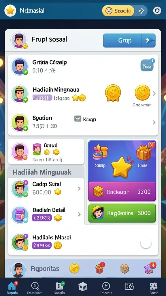 Mode permainan yang seru dan bervariasi.