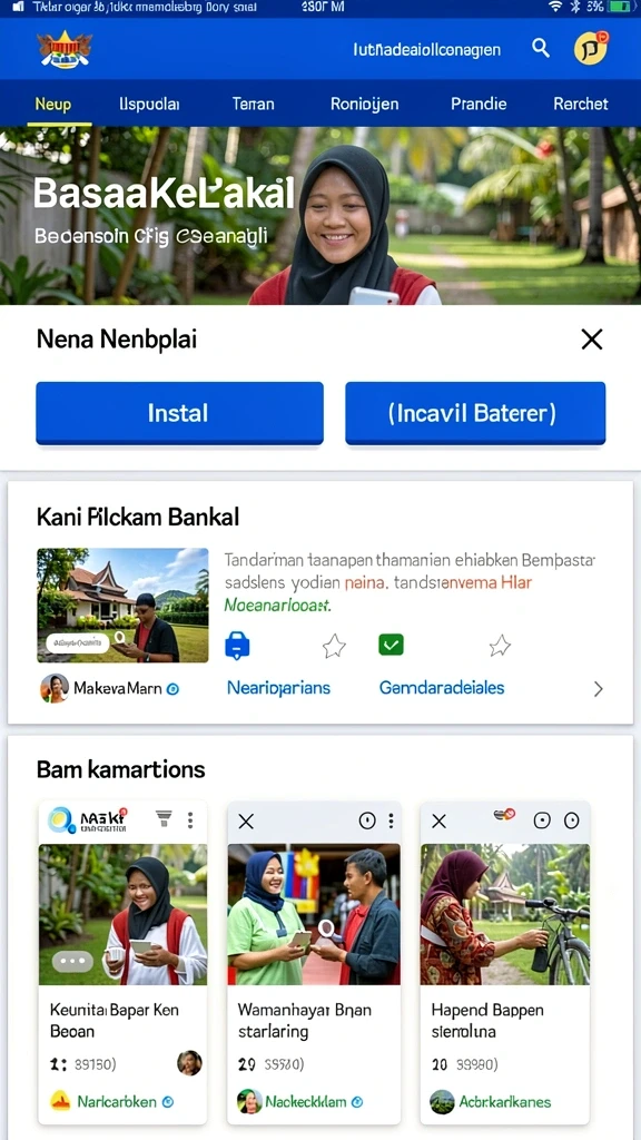 Tampilan awal permainan dengan karakter utama yang siap beraksi.