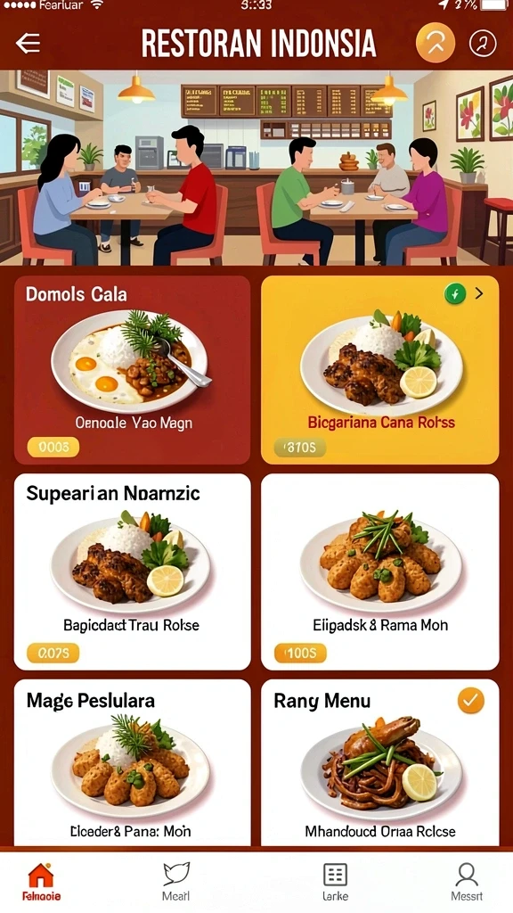 Tampilan utama permainan dengan grafis yang memukau.