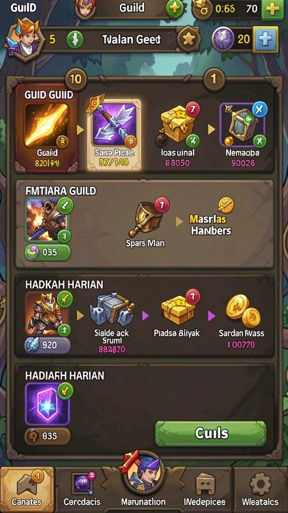Karakter unik yang dapat disesuaikan.