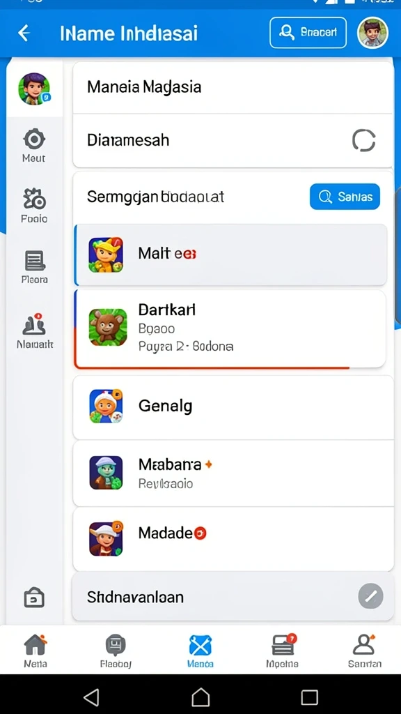 Misi harian yang menantang dan mengasyikkan.