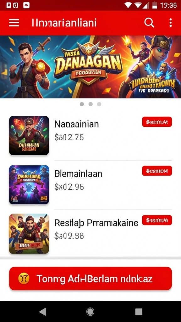 Grafis yang mencolok dan warna yang menarik.
