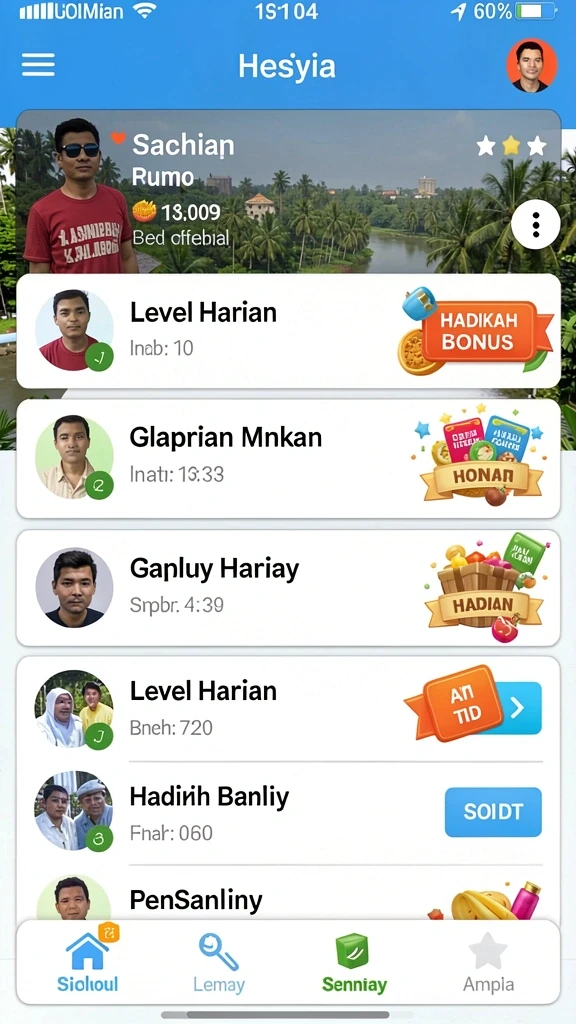 Tampilan antarmuka yang menarik dan user-friendly.