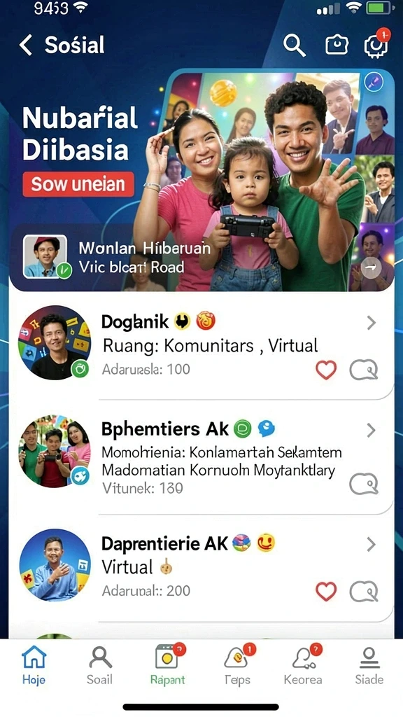 Leaderboards yang menunjukkan peringkat pemain terbaik.