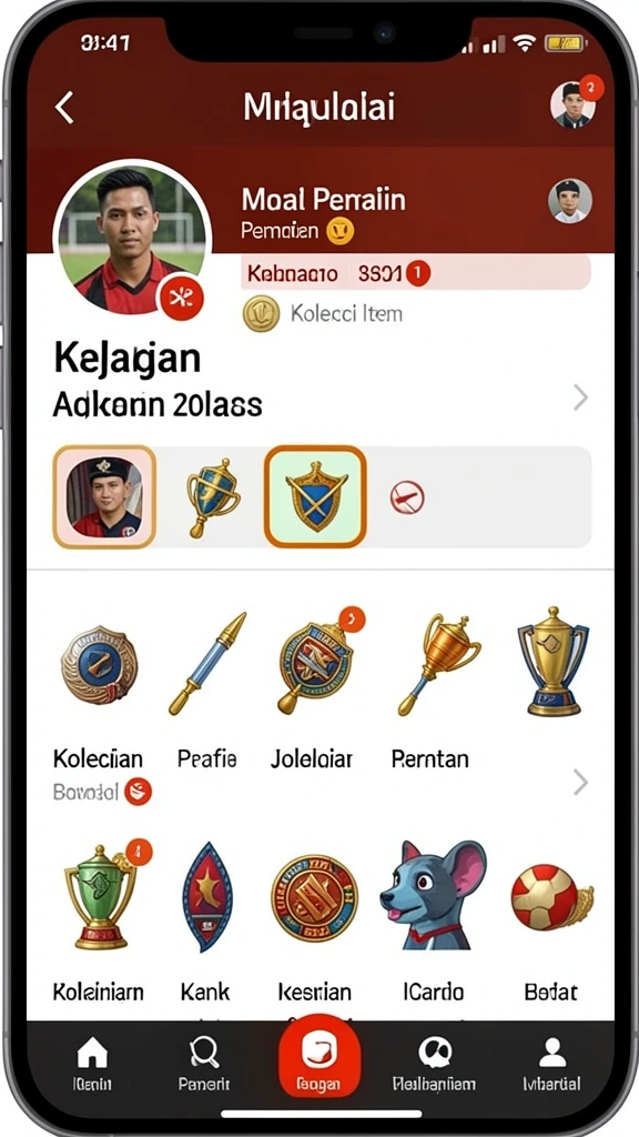 Tampilan antarmuka yang user-friendly.
