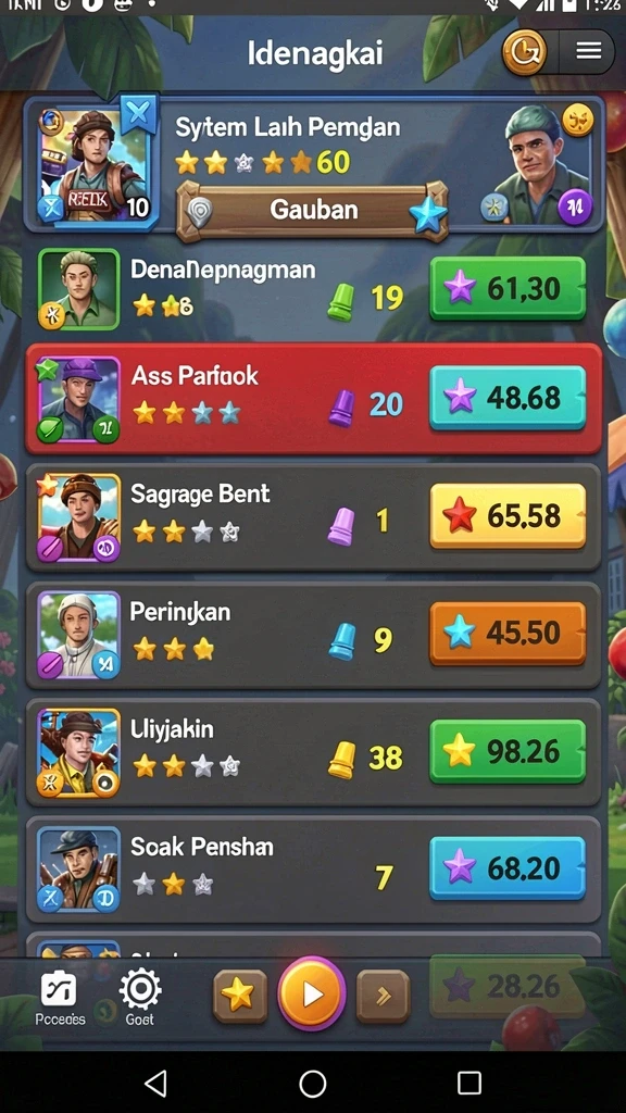 Diverse karakter siap untuk dimainkan.