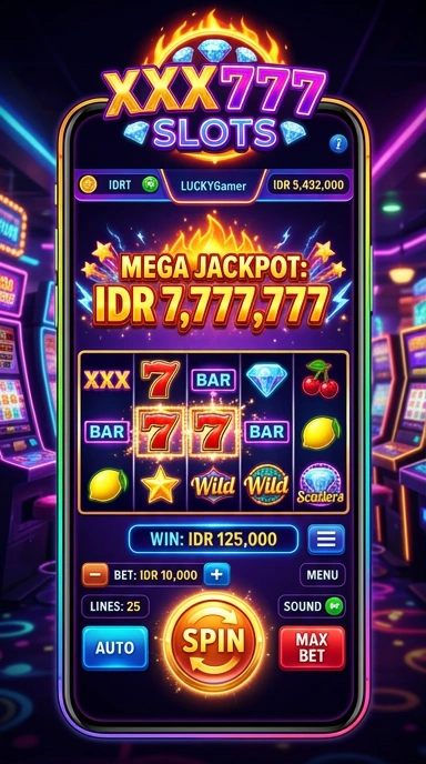 xxx777 — layar beranda
